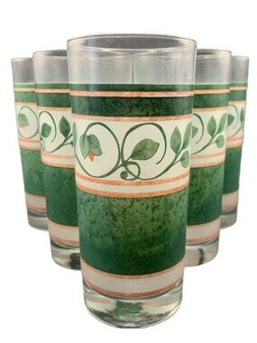 Vintage Pflatzgraff French Quarter Style Tumbler Ice Tea Water Glass Lot of 6